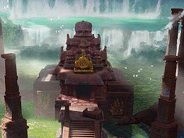 卡通红色汽车拼图
